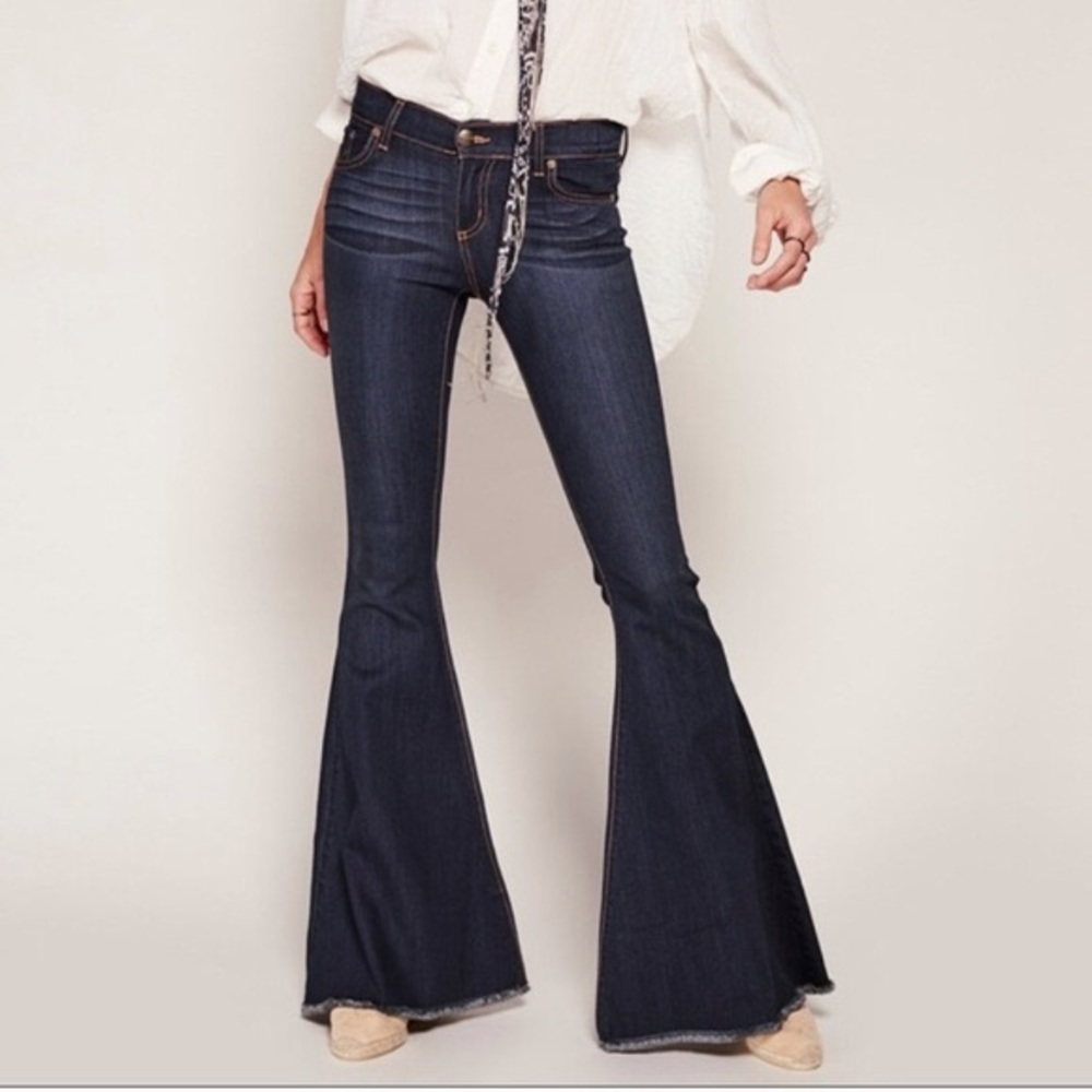 Free People Denim Super Flare